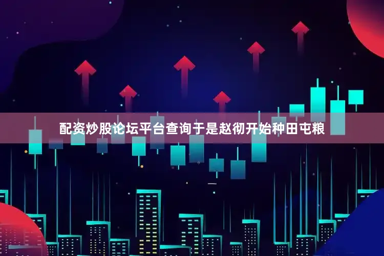 配资炒股论坛平台查询于是赵彻开始种田屯粮